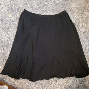 Black A-line Skirt w/ shorts